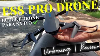 E88 PRO DRONE BUDGET DRONE PARA SA IYO Unboxing | Review ( Filipino/Tagalog )