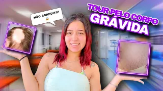 TOUR PELO MEU CORPO GRÁVIDA DO DAVI *quase nascendo