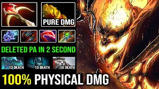 PURE PHYSICAL SF IS BACK Max Soul Daedalus + MKB Deleted PA in Just 2s with Crit God DotA 2