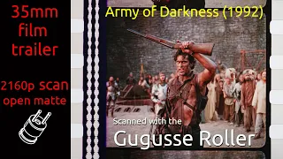 Army of Darkness (1992) 35mm film trailer, flat open matte, 2160p