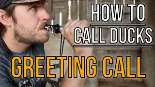 The GREETING CALL | How To Blow A Duck Call
