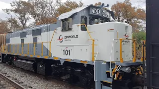 11/12/21 - Brand new Genset switcher sitting on EVWR tracks in Woodlawn, IL