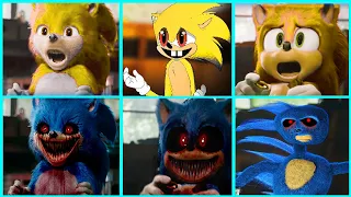 Sonic The Hedgehog Movie - Super Sonic vs Sonic EXE Uh Meow All Designs Compilation 2