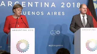 01.12.2018 - PK Merkel Scholz - G20 Argentinien