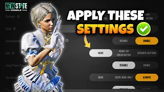 BEST ADVANCE SETTINGS TO BECOME A PRO IN PUBG NEW STATE