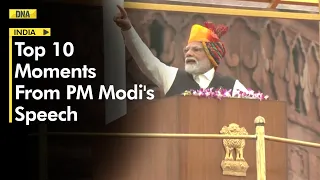 Independence Day 2023: Top 10 moments from PM Modi's speech at Red Fort