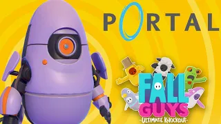 FALL GUYS NEW PORTAL SKIN GAMEPLAY! (NEW FEATURED ITEMS P-BODY SKIN GAMEPLAY!)