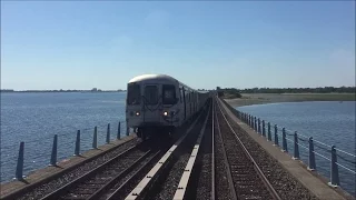 NYC Subway Nostalgia HD 60fps: BMT AB Standard 2390 RFW Ride To The Rockaways Time-lapse 4x