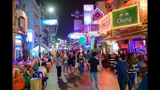 [4K] 2020 "Khao San Road" on the night weekend with only the Thai people, Bangkok