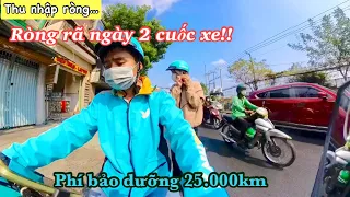 Phí bảo dưỡng 25.000km - App tài xế mới Xanh SM 1 Ngày chạy được 2 cuốc