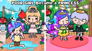 POOR GIRL Became a PRINCESS 👸| Diamond hair | Love story | Toca Boca | Toca Life Story | Rainbow Toc