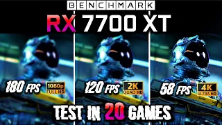 RX 7700 Test in 20 Games // 1080p - 1440p - 2160p // Ultra - Preset // Benchmark