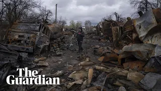 Ukraine drone footage shows scale of destruction in Chernihiv