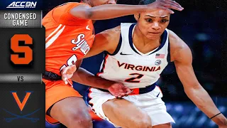 Syracuse vs. Virginia Condensed Game | 2021-22 ACC Women’s Basketball