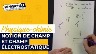 Champs en physique (cours) : lignes de champ, champ vectoriel, loi de Coulomb...