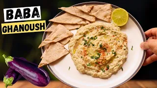 The BEST Baba Ghanoush Recipe - Smokey & Creamy Middle Eastern Eggplant Dip - Baba Ganoush