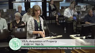 Edina Housing & Redevelopment Authority Meeting / August 29, 2019