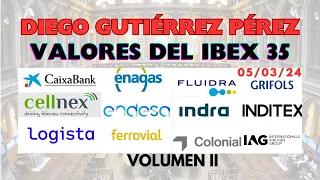 Análisis Valores del IBEX 35. CaixaBank, Inditex, Grifols, Logista, IAG, Endesa...