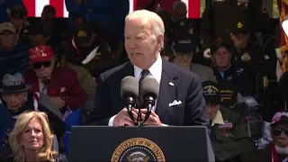 Biden highlights alliances at ceremony marking 80th anniversary of D-Day
