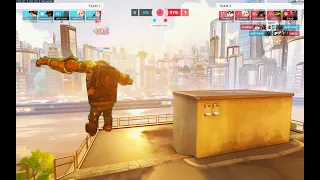 Overwatch 2 Ashe bob falls out a window