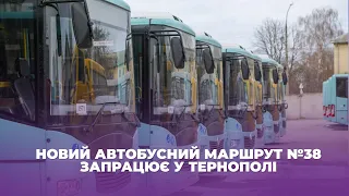 Новий автобусний маршрут №38 запрацює у Тернополі