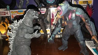 Godzilla vs kong stop motion animation