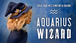 ZODIAC SIGN MEETS DnD  ♒ Aquarius Wizard Custom Doll Repaint