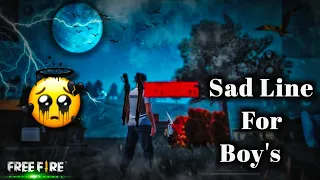 😔😥 Free Fire Sad Shayari Status/Free Fire Sad Whatsapp Status/Free Fire sad shayari status video/FF