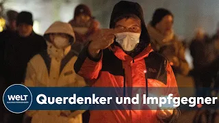 CORONA-MONTAGSDEMOS: Tausende "Spaziergänger" protestieren gegen Covid-Politik in Deutschland