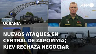 Nuevos ataques en la central de Zaporiyia, mientras Ucrania se niega a negociar con Rusia | AFP