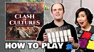 Clash of Cultures Monumental Edition - How to Play Base Board Game + Expansions