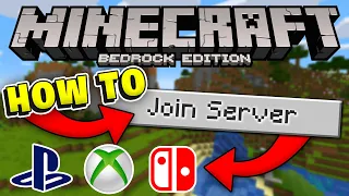 How to Join Minecraft Bedrock Servers on XBOX, PLAYSTATION, & SWITCH! (Working 2021!)