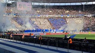 Hertha BSC - 1. FC Union Berlin Pyroshow 09.04.2022 Ultras