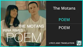 The Motans - POEM Lyrics English Translation - ft Irina Rimes - Dual Lyrics English and Romanian