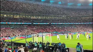 Euro 2020, Italia - Inghilterra: il gol di Bonucci dalla curva italiana