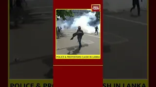 Colombo Protest Video: Protestors & Sri Lanka Police Clash, Over Hundred Injured | #shorts