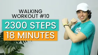 1 MILE HAPPY WALK at HOME - BURN FAT • 2000 Steps • Walking Workout #10 • Keoni Tamayo