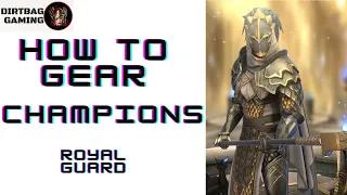 HOW TO GEAR ROYAL GUARD! | Top Epic DPS Spider In Game! | Raid Shadow Legends