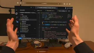 Using VS Code on an Apple Vision Pro