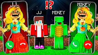 JJ Creepy Miss Delight vs Mikey Miss Delight CALLING at 3am to JJ and MIKEY ! - in Minecraft Maizen