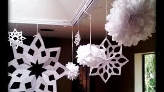 How to make Paper Snowflakes Easy & Quick Tutorial