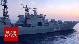 Russia's 'biggest' warship rockets revealed - BBC News