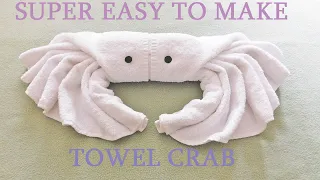 How to make a towel animal crab |Towel folding design | Towel origami | Towel art |