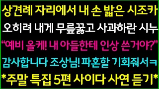 (사이다사연)1.상견례 자리에서 만난 시누 가족 때문에 파혼합니다 2.지방대 졸업했다고 날 무시하던 시가식구 3.주말마다 찾아오던 시누의 속셈 4.평생 수발 들어 달란 남편