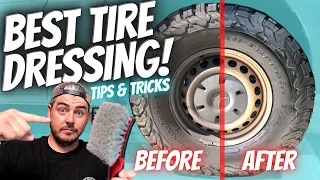CAR TIRE DRESSING | Best car tire dressing | Detailing TIPS & TRICKS