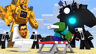 Monster School : SKIBIDI TOILET MULTIVERSE 03 TITAN CAMERAMAN & GOLDEN CLOCK MAN Minecraft Animation