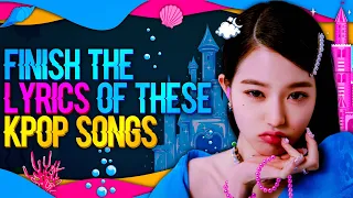 FINISH THE LYRICS OF THESE KPOP SONGS (ICONIC LINES) #4  ✨