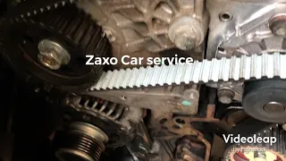 Change Replace timing belt with water pump and polly on Vauxhall Zafira 2012