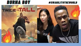 Burna Boy - Level Up (Twice as Tall) | Reaction Video + Learn Swahili | Swahilitotheworld