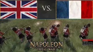 Napoleon Total War Online Multiplayer Battle: Great Britain vs France on Grassy Flatlands